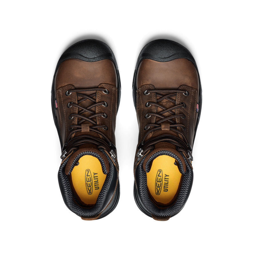 Men's Mt Vernon II 6" Waterproof Boot (Steel Toe) Dark Earth/Black - Keen