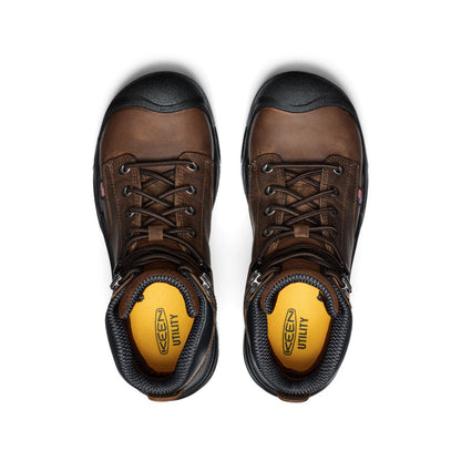 Men's Mt Vernon II 6" Waterproof Boot (Steel Toe) Dark Earth/Black - Keen
