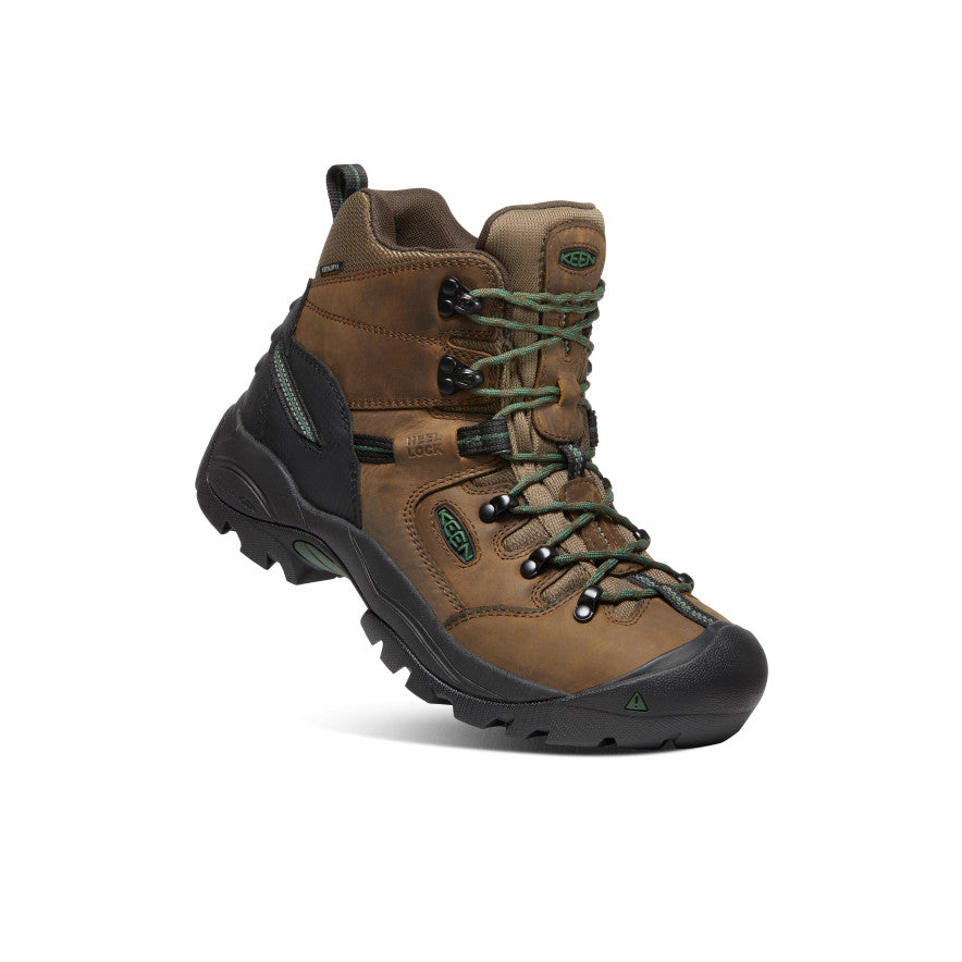 Men's Pittsburgh Energy 6" Waterproof Boot (Soft Toe) Cascade Brown/Greener Pastures - Keen