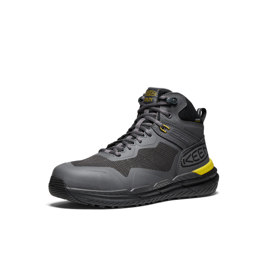 Men's Synchro Waterproof Work Boot (Carbon Toe) Magnet/Black - Keen