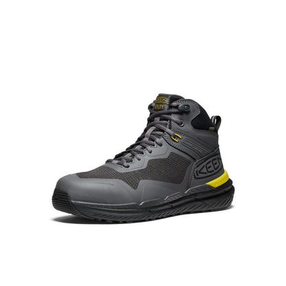 Men's Synchro Waterproof Work Boot (Carbon Toe) Magnet/Black - Keen