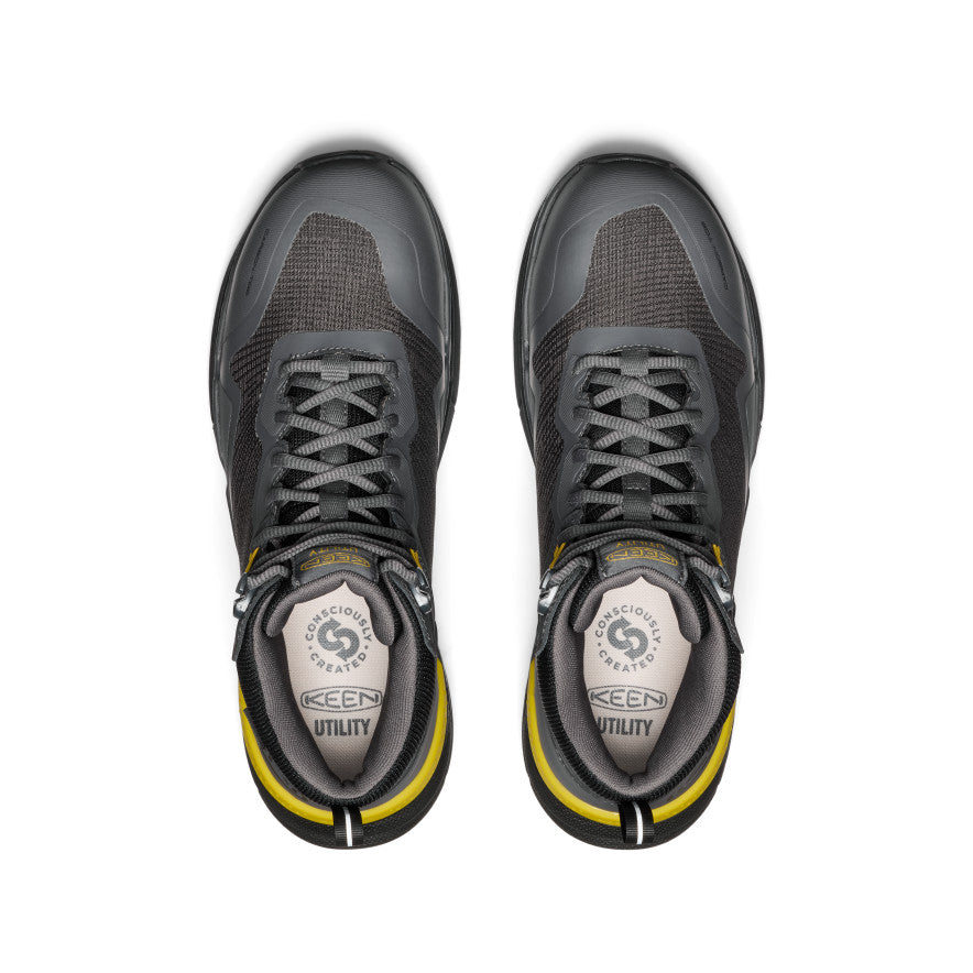 Men's Synchro Waterproof Work Boot (Carbon Toe) Magnet/Black - Keen