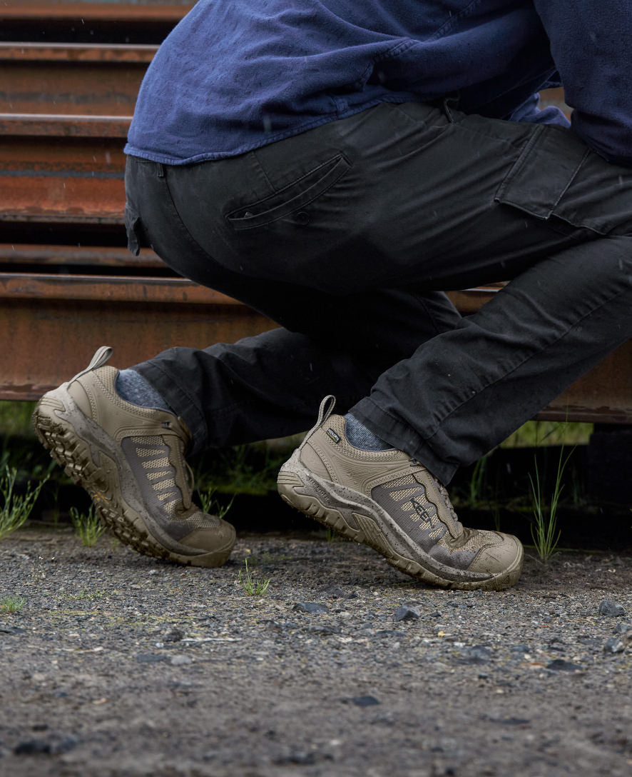 Men's Reno Waterproof (Carbon Toe) Brindle/Morel - Keen