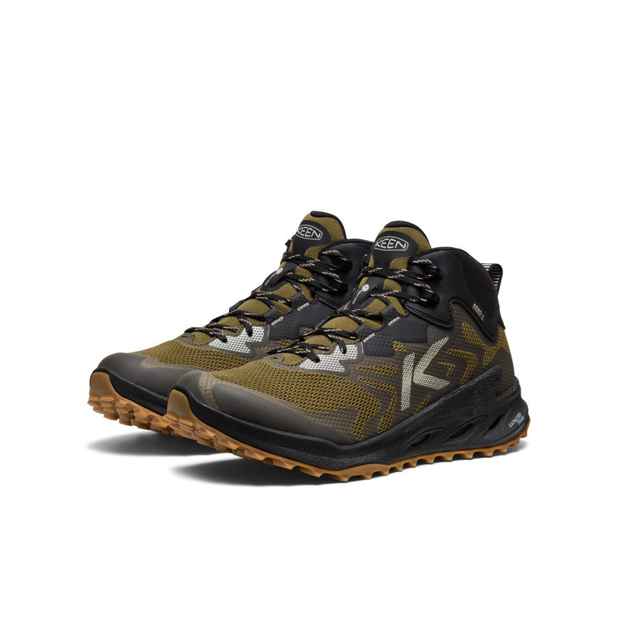 Men's Zionic NXT Waterproof Hiking Boot Dark Olive/Black - Keen
