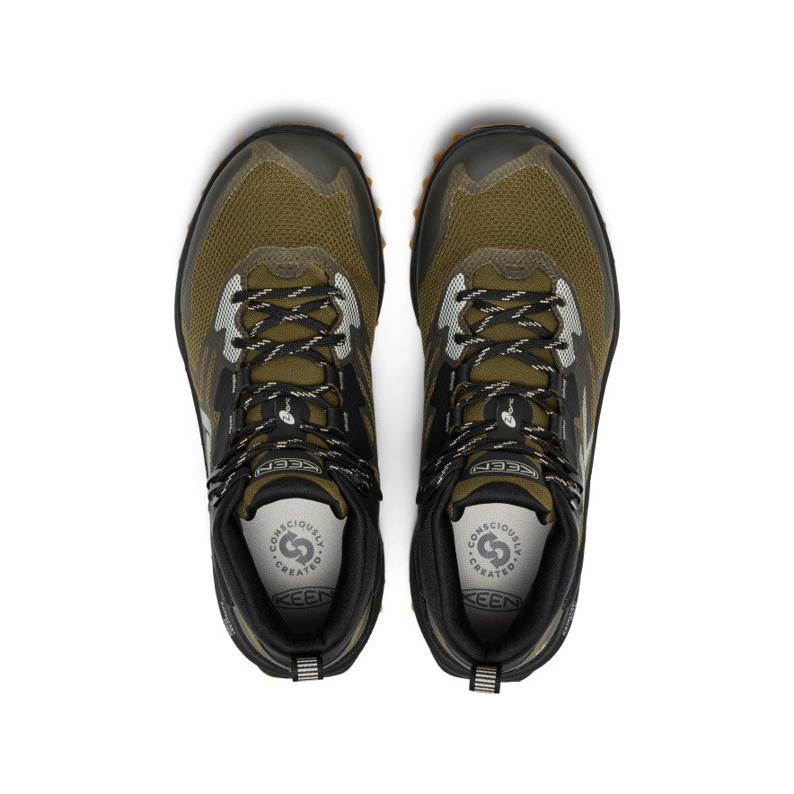 Men's Zionic NXT Waterproof Hiking Boot Dark Olive/Black - Keen
