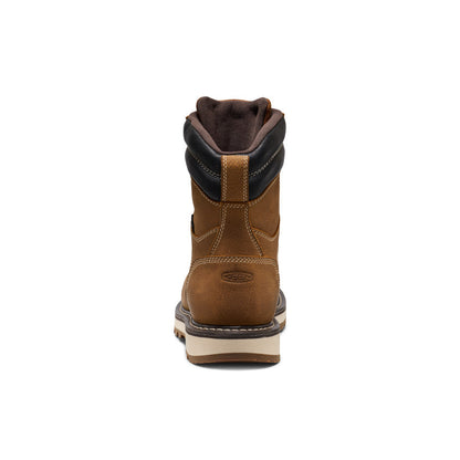 Men's Cincinnati 8" Waterproof 90° Heel Boot (Carbon Toe) Belgian/Sandshell - Keen