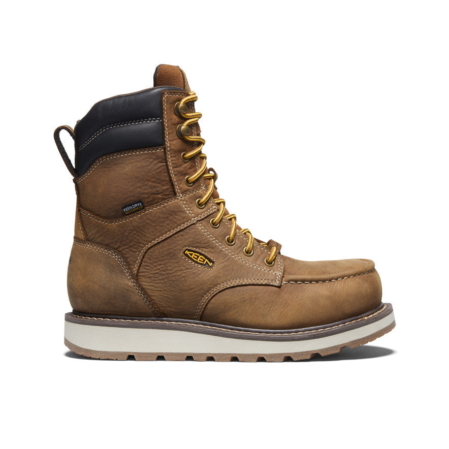 Men's Cincinnati 8" Waterproof Boot (Carbon Toe) Belgian/Sandshell - Keen