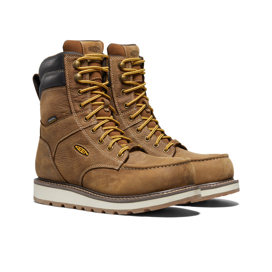Men's Cincinnati 8" Waterproof Boot (Carbon Toe) Belgian/Sandshell - Keen