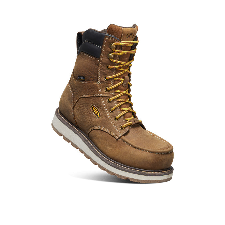 Men's Cincinnati 8" Waterproof Boot (Carbon Toe) Belgian/Sandshell - Keen
