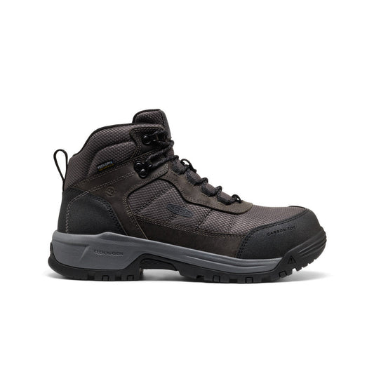 Men's Skokie Waterproof Work Boot (Carbon Toe) Magnet/Black - Keen