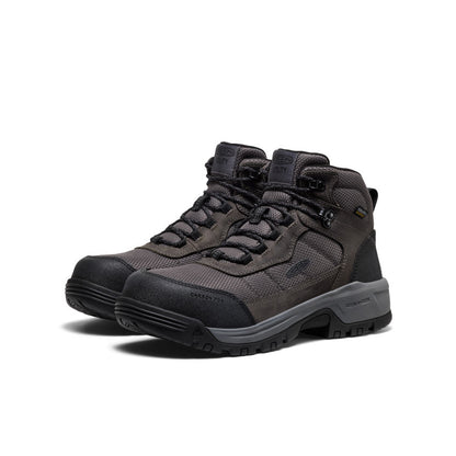 Men's Skokie Waterproof Work Boot (Carbon Toe) Magnet/Black - Keen