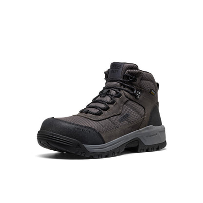 Men's Skokie Waterproof Work Boot (Carbon Toe) Magnet/Black - Keen