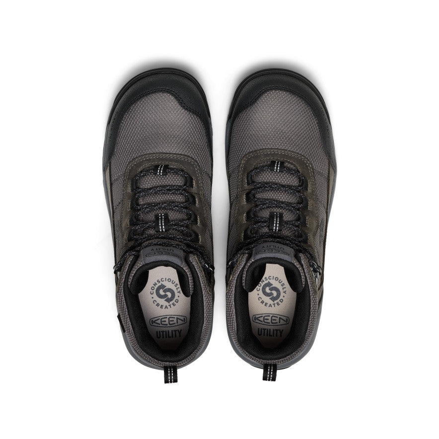 Men's Skokie Waterproof Work Boot (Carbon Toe) Magnet/Black - Keen