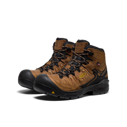 Men's Targhee IV Waterproof Work Boot (Soft Toe) Belgian/Black - Keen