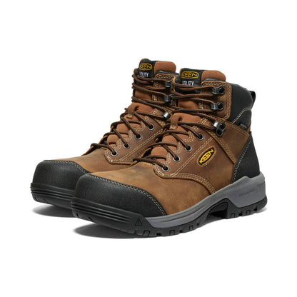 Men's Evanston 6" Waterproof Boot (Carbon Toe) Bison/Black - Keen