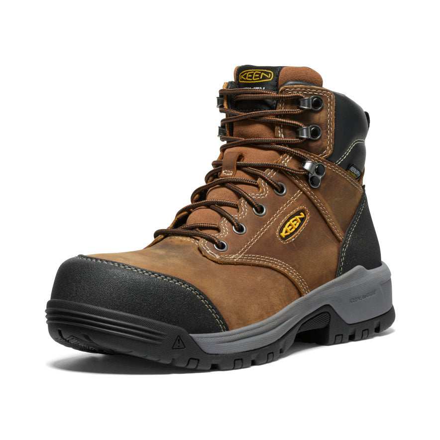 Men's Evanston 6" Waterproof Boot (Carbon Toe) Bison/Black - Keen