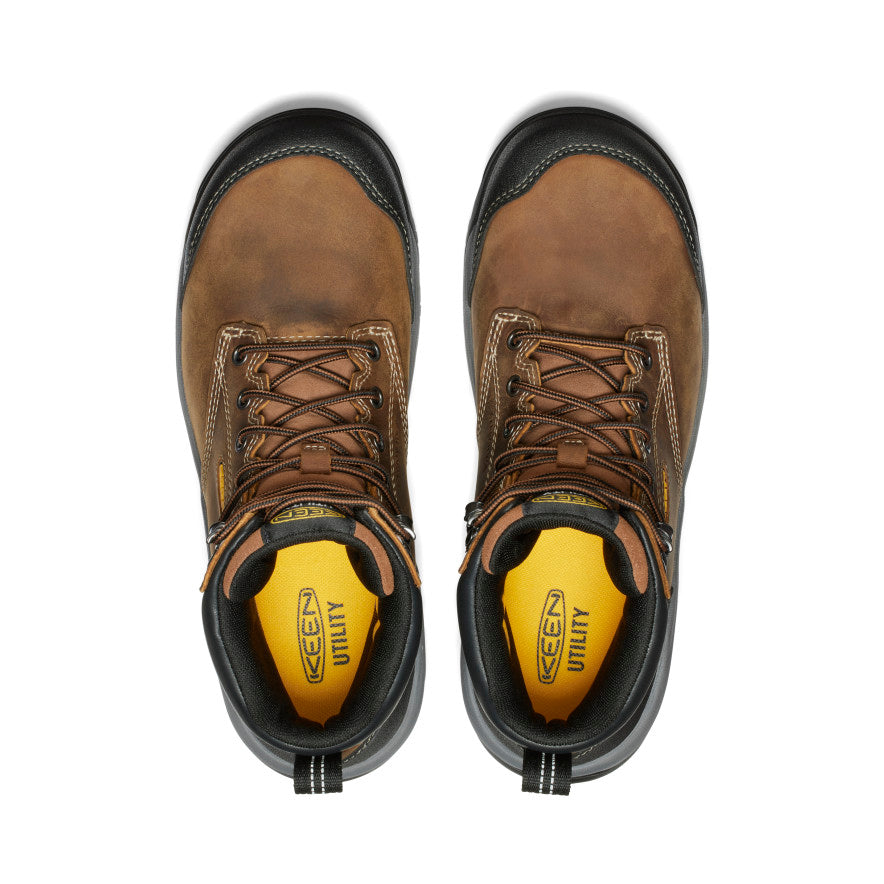 Men's Evanston 6" Waterproof Boot (Carbon Toe) Bison/Black - Keen