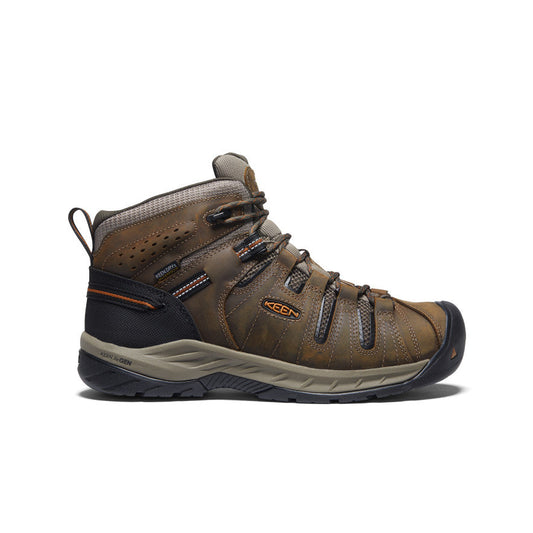 Men's Flint II Waterproof Mid (Soft Toe) Black Olive/Brindle - Keen