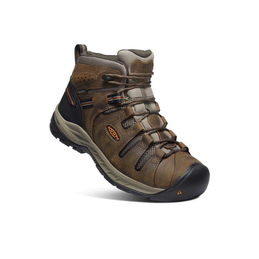 Men's Flint II Waterproof Mid (Soft Toe) Black Olive/Brindle - Keen