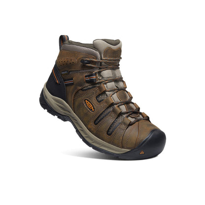 Men's Flint II Waterproof Mid (Soft Toe) Black Olive/Brindle - Keen