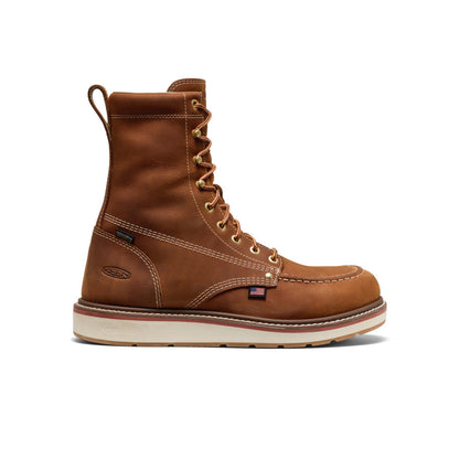 Men's Liberty 8" Waterproof Boot (Soft Toe) Leather Brown/Birch - Keen