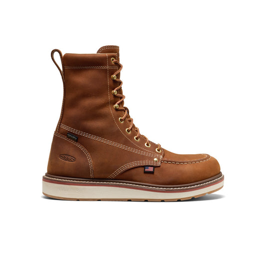 Men's Liberty 8" Waterproof Boot (Soft Toe) Leather Brown/Birch - Keen