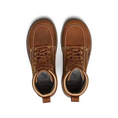 Men's Liberty 8" Waterproof Boot (Soft Toe) Leather Brown/Birch - Keen