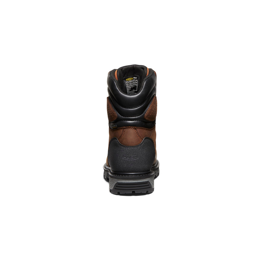 Men's Camden 8" Insulated Waterproof Boot (Carbon Toe) Leather Brown/Black - Keen