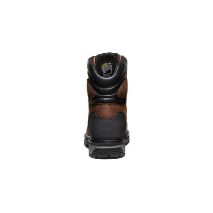 Men's Camden 8" Insulated Waterproof Boot (Carbon Toe) Leather Brown/Black - Keen