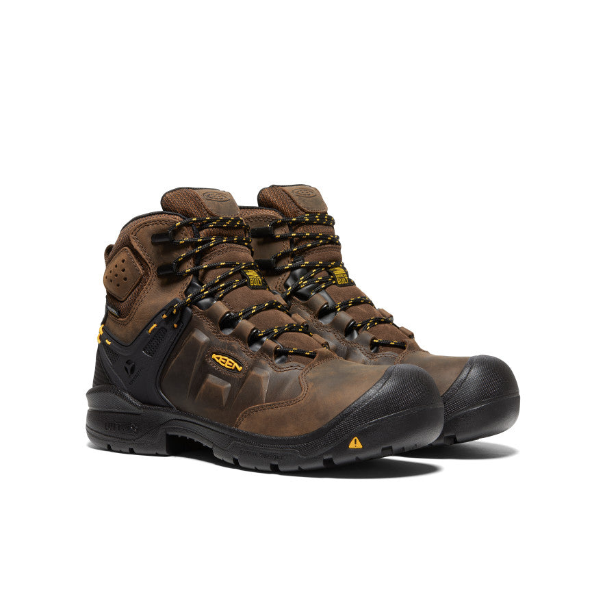 Men's Dover 6" Waterproof (Carbon Toe) Dark Earth/Black - Keen