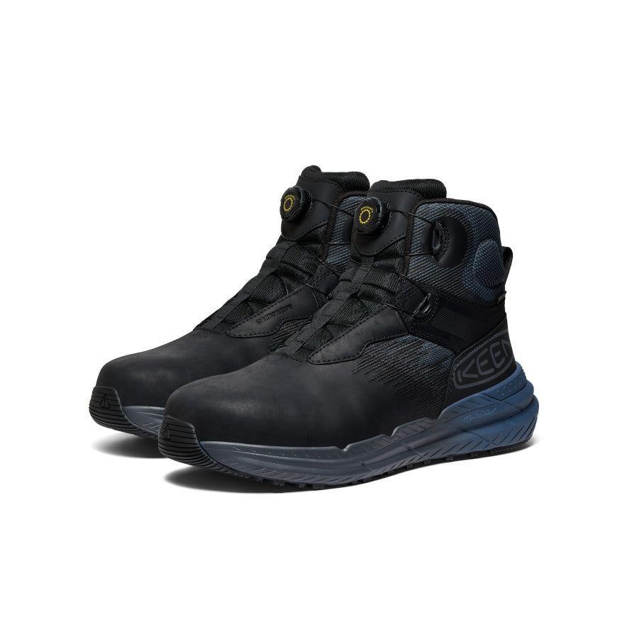 Men's Snapline RF Waterproof Boot (Carbon Toe) Vintage Indigo/Black - Keen