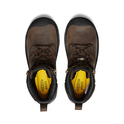 Men's CSA Camden 6" Waterproof Boot (Carbon Toe) Dark Earth/Black - Keen