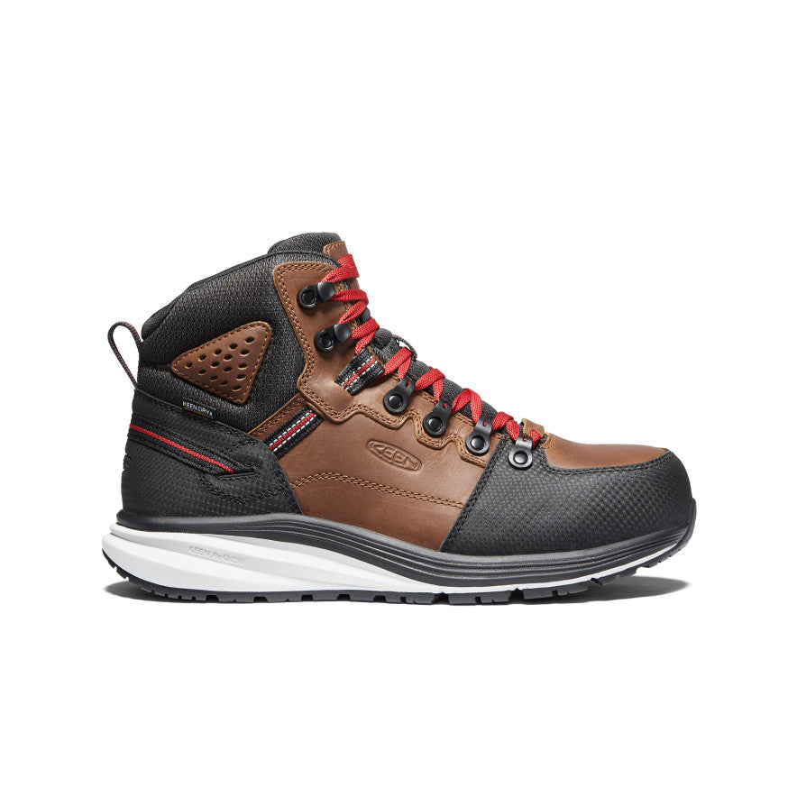 Men's Red Hook Waterproof Boot (Carbon Toe) Tobacco/Black - Keen