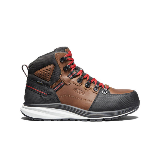 Men's Red Hook Waterproof Boot (Carbon Toe) Tobacco/Black - Keen