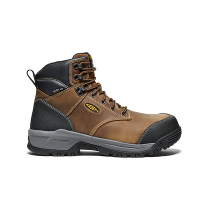 Men's Evanston 6" Insulated Waterproof Boot (Carbon Toe) Bison/Black - Keen
