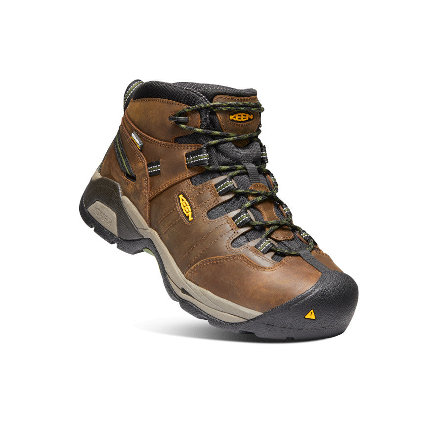 Men's Detroit XT Waterproof Boot (Steel Toe) Cascade Brown/Bronze Green - Keen