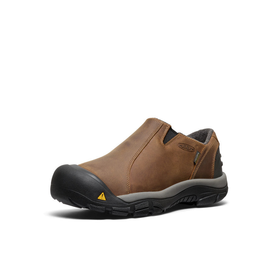 Men's Brixen Waterproof Shoe Wide Slate Black/Madder Brown - Keen