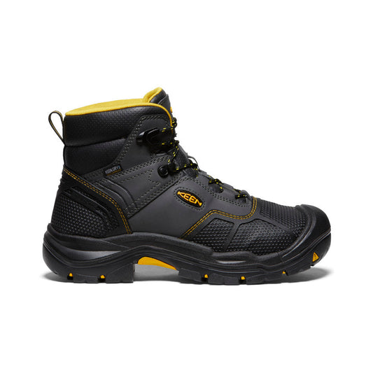 Men's Logandale Waterproof Boot (Steel Toe) Raven/Black - Keen