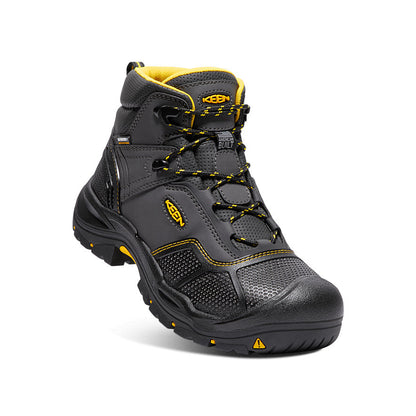 Men's Logandale Waterproof Boot (Steel Toe) Raven/Black - Keen