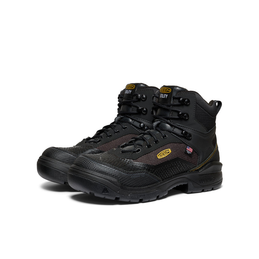 Men's Stronglite Waterproof Boot (Carbon Toe) Black/Black - Keen