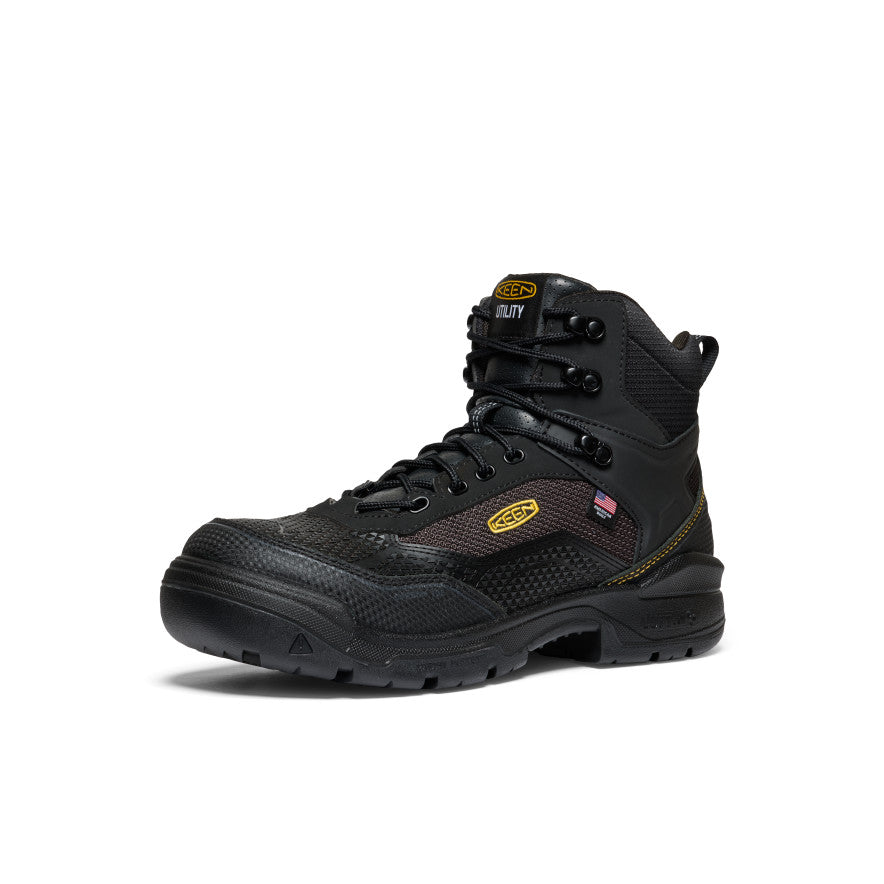 Men's Stronglite Waterproof Boot (Carbon Toe) Black/Black - Keen