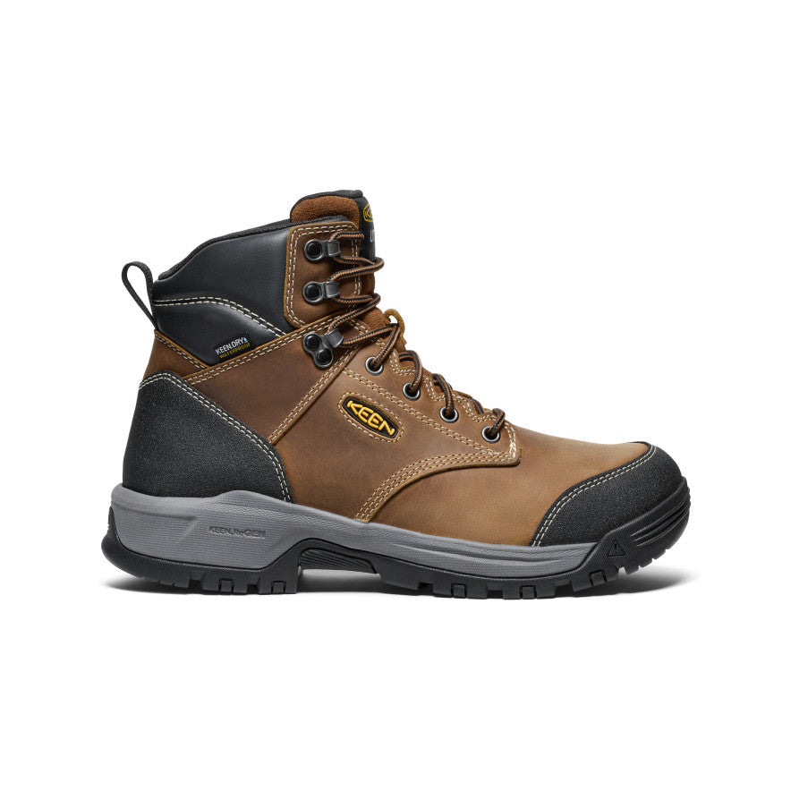 Men's Evanston 6" Waterproof Boot (Soft Toe) Bison/Black - Keen