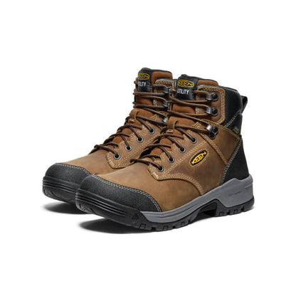 Men's Evanston 6" Waterproof Boot (Soft Toe) Bison/Black - Keen