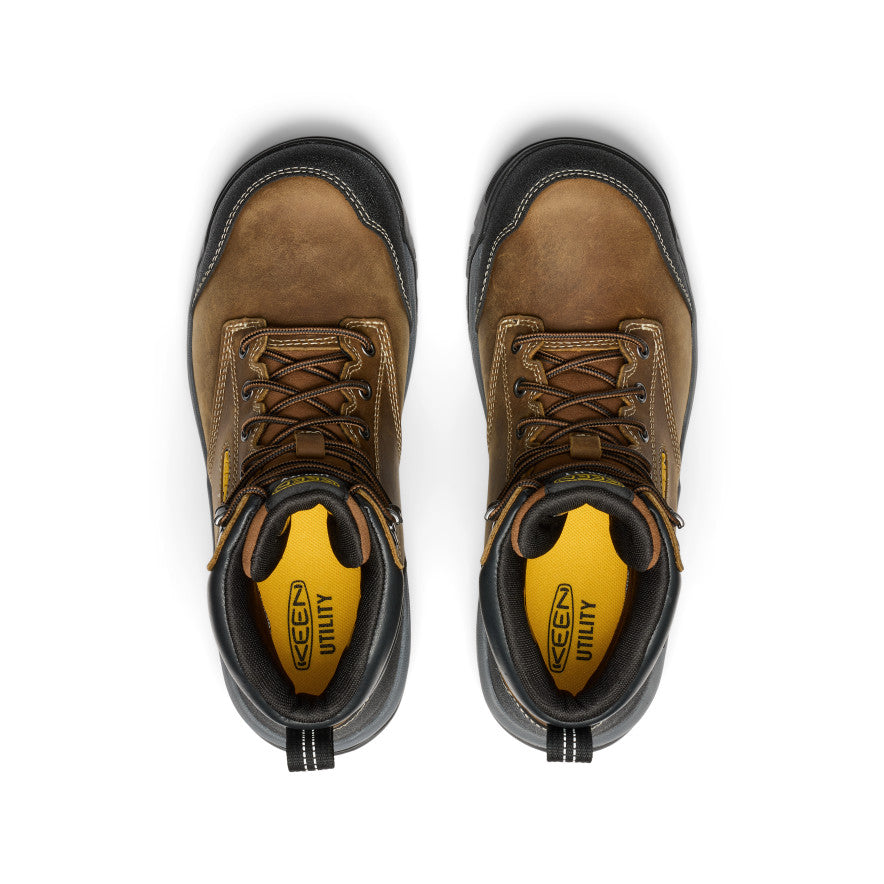 Men's Evanston 6" Waterproof Boot (Soft Toe) Bison/Black - Keen
