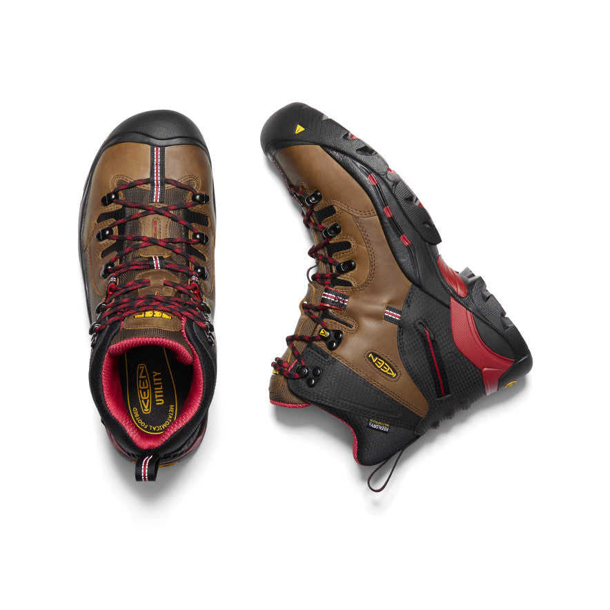 Men's Pittsburgh 6" Waterproof Boot (Steel Toe) Bison - Keen
