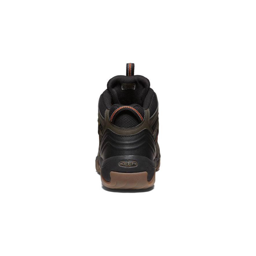 Men's Headout Waterproof Hiking Boot Black Olive/Fossil Orange - Keen