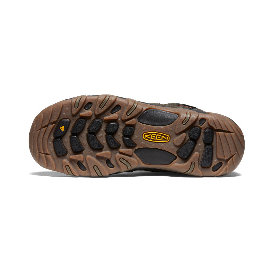 Men's Headout Waterproof Hiking Boot Black Olive/Fossil Orange - Keen
