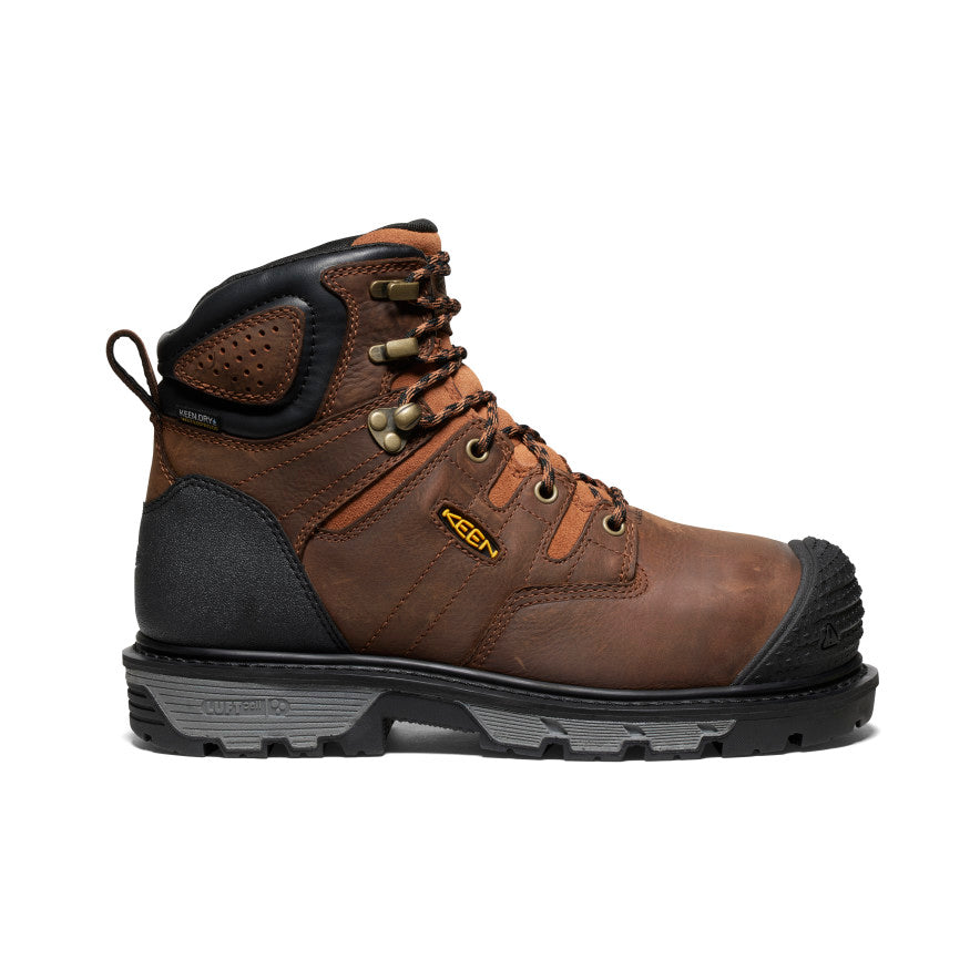 Men's Camden 6" Waterproof Boot INT MET (Carbon Toe) Leather Brown/Black - Keen
