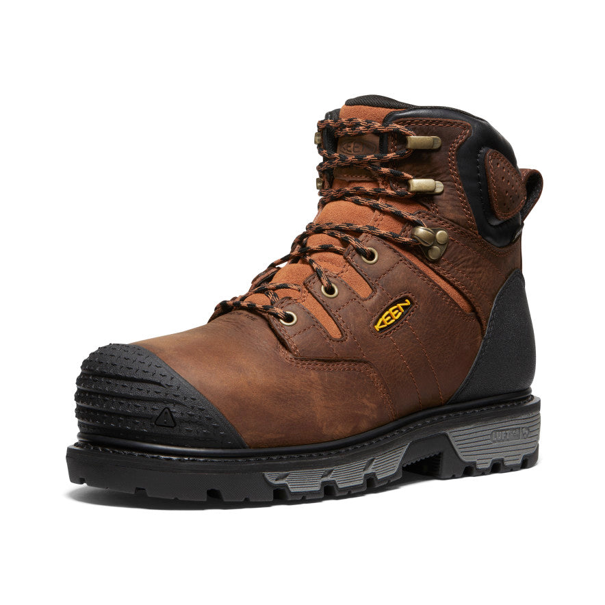 Men's Camden 6" Waterproof Boot INT MET (Carbon Toe) Leather Brown/Black - Keen