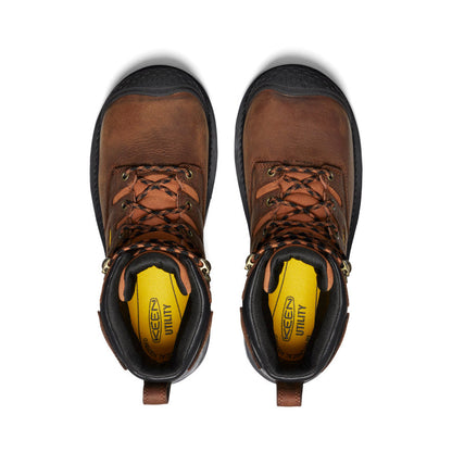 Men's Camden 6" Waterproof Boot INT MET (Carbon Toe) Leather Brown/Black - Keen